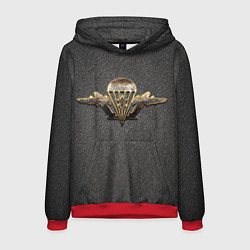 Толстовка-худи мужская ВДВ, цвет: 3D-красный