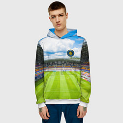 Толстовка-худи мужская FC INTER, цвет: 3D-белый — фото 2