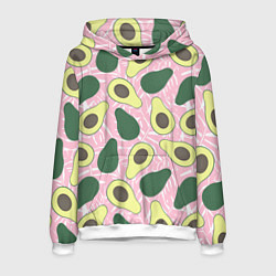 Толстовка-худи мужская Avocado, цвет: 3D-белый