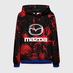 Толстовка-худи мужская Мазда, цвет: 3D-синий