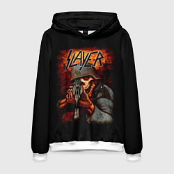 Толстовка-худи мужская Slayer, цвет: 3D-белый