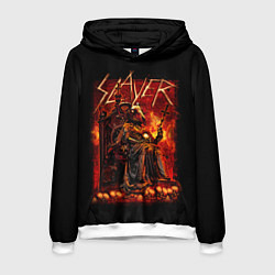 Толстовка-худи мужская Slayer, цвет: 3D-белый