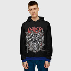 Толстовка-худи мужская Slayer, цвет: 3D-синий — фото 2