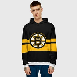 Толстовка-худи мужская BOSTON BRUINS NHL, цвет: 3D-белый — фото 2