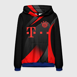 Толстовка-худи мужская FC Bayern Munchen, цвет: 3D-синий