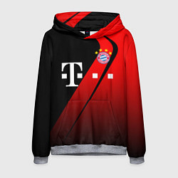 Толстовка-худи мужская FC Bayern Munchen Форма, цвет: 3D-меланж