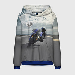 Толстовка-худи мужская Yamaha, цвет: 3D-синий