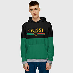 Толстовка-худи мужская GUSSI ГУСИ, цвет: 3D-меланж — фото 2