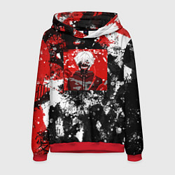 Толстовка-худи мужская Кен канеки, цвет: 3D-красный