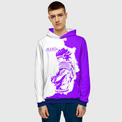 Толстовка-худи мужская JoJo Bizarre Adventure, цвет: 3D-синий — фото 2
