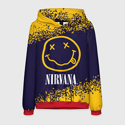Толстовка-худи мужская NIRVANA НИРВАНА, цвет: 3D-красный