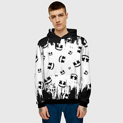 Толстовка-худи мужская MARSHMELLO МАРШМЕЛЛОУ, цвет: 3D-черный — фото 2