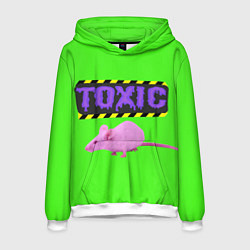 Толстовка-худи мужская Toxic, цвет: 3D-белый