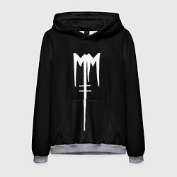 Толстовка-худи мужская Marilyn Manson, цвет: 3D-меланж