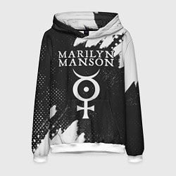 Толстовка-худи мужская MARILYN MANSON М МЭНСОН, цвет: 3D-белый