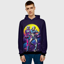 Толстовка-худи мужская JoJo’s Bizarre Adventure, цвет: 3D-черный — фото 2