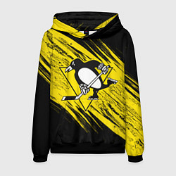 Толстовка-худи мужская Pittsburgh Penguins Sport, цвет: 3D-черный
