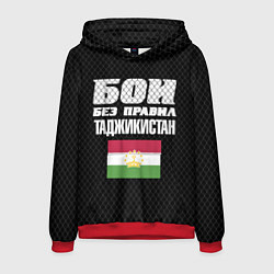Толстовка-худи мужская Бои без правил Таджикистан, цвет: 3D-красный