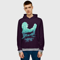 Толстовка-худи мужская T-Rex, цвет: 3D-меланж — фото 2