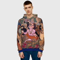 Толстовка-худи мужская BRING ME THE HORIZON ART, цвет: 3D-синий — фото 2