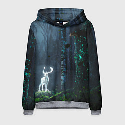 Толстовка-худи мужская Олень, цвет: 3D-меланж