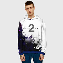 Толстовка-худи мужская DESTINY 2: BEYOND LIGHT, цвет: 3D-синий — фото 2