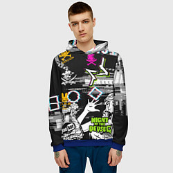 Толстовка-худи мужская Watch Dogs, цвет: 3D-синий — фото 2