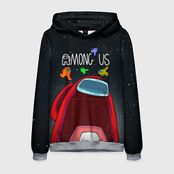 Толстовка-худи мужская AMONG US, цвет: 3D-меланж