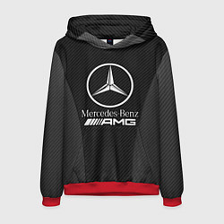 Толстовка-худи мужская MERCEDES-BENZ, цвет: 3D-красный