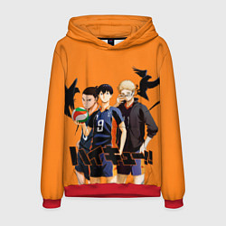 Толстовка-худи мужская Haikyu Team, цвет: 3D-красный