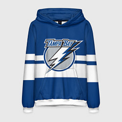 Толстовка-худи мужская TAMPA BAY LIGHTING, цвет: 3D-белый