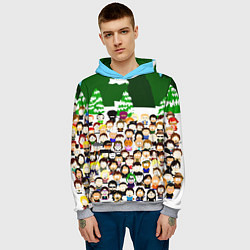 Толстовка-худи мужская Южный Парк South Park, цвет: 3D-меланж — фото 2