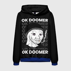 Толстовка-худи мужская OK DOOMER, цвет: 3D-синий