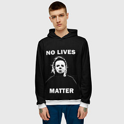 Толстовка-худи мужская MICHAEL MYERS, цвет: 3D-белый — фото 2