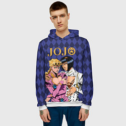 Толстовка-худи мужская JOJO, цвет: 3D-белый — фото 2