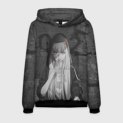 Толстовка-худи мужская Zero Two, цвет: 3D-черный