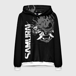 Толстовка-худи мужская SAMURAI 2077, цвет: 3D-белый