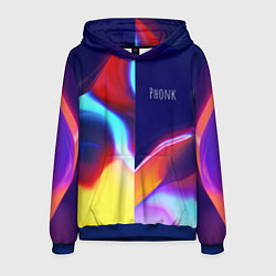 Толстовка-худи мужская Phonk Neon, цвет: 3D-синий