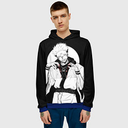 Толстовка-худи мужская Сукуна, цвет: 3D-синий — фото 2