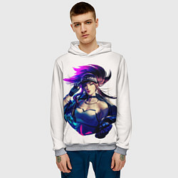 Толстовка-худи мужская KDA Akali, цвет: 3D-меланж — фото 2