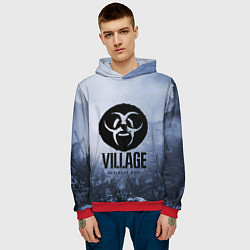 Толстовка-худи мужская RESIDENT EVIL : VILLAGE, цвет: 3D-красный — фото 2