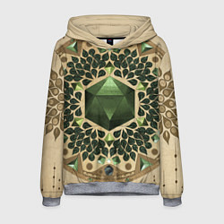 Толстовка-худи мужская DnD Dices: Pattern, цвет: 3D-меланж