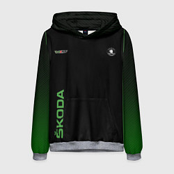 Толстовка-худи мужская Шкода РС Z, цвет: 3D-меланж