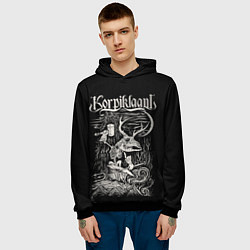Толстовка-худи мужская Korpiklaani, цвет: 3D-черный — фото 2