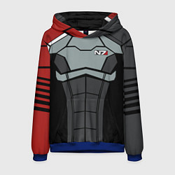 Толстовка-худи мужская КОСТЮМ N7 MASS EFFECT N7 М, цвет: 3D-синий