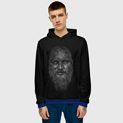 Толстовка-худи мужская Ragnar Lodbrok, цвет: 3D-синий — фото 2
