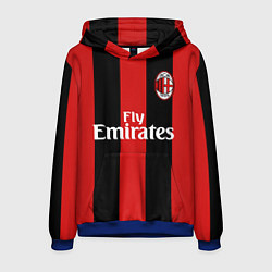 Толстовка-худи мужская Форма Милан Ибрагимович, цвет: 3D-синий