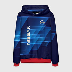 Толстовка-худи мужская Nissan, цвет: 3D-красный