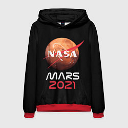 Толстовка-худи мужская NASA Perseverance, цвет: 3D-красный