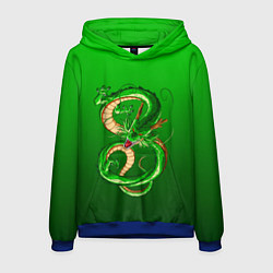 Толстовка-худи мужская Земляной анимешный дракон, цвет: 3D-синий